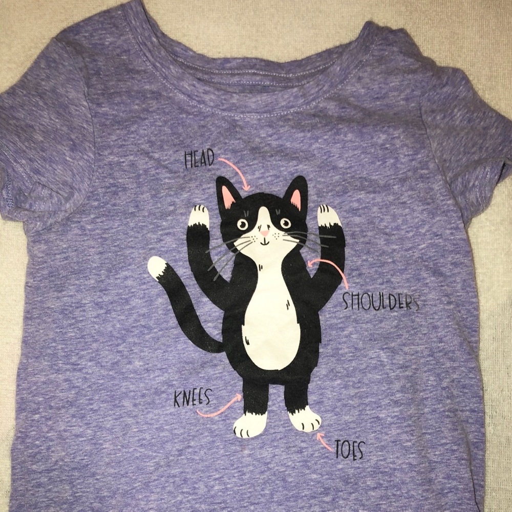 Girls cute purple shirt